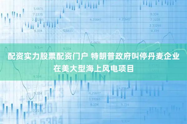 配资实力股票配资门户 特朗普政府叫停丹麦企业在美大型海上风电项目